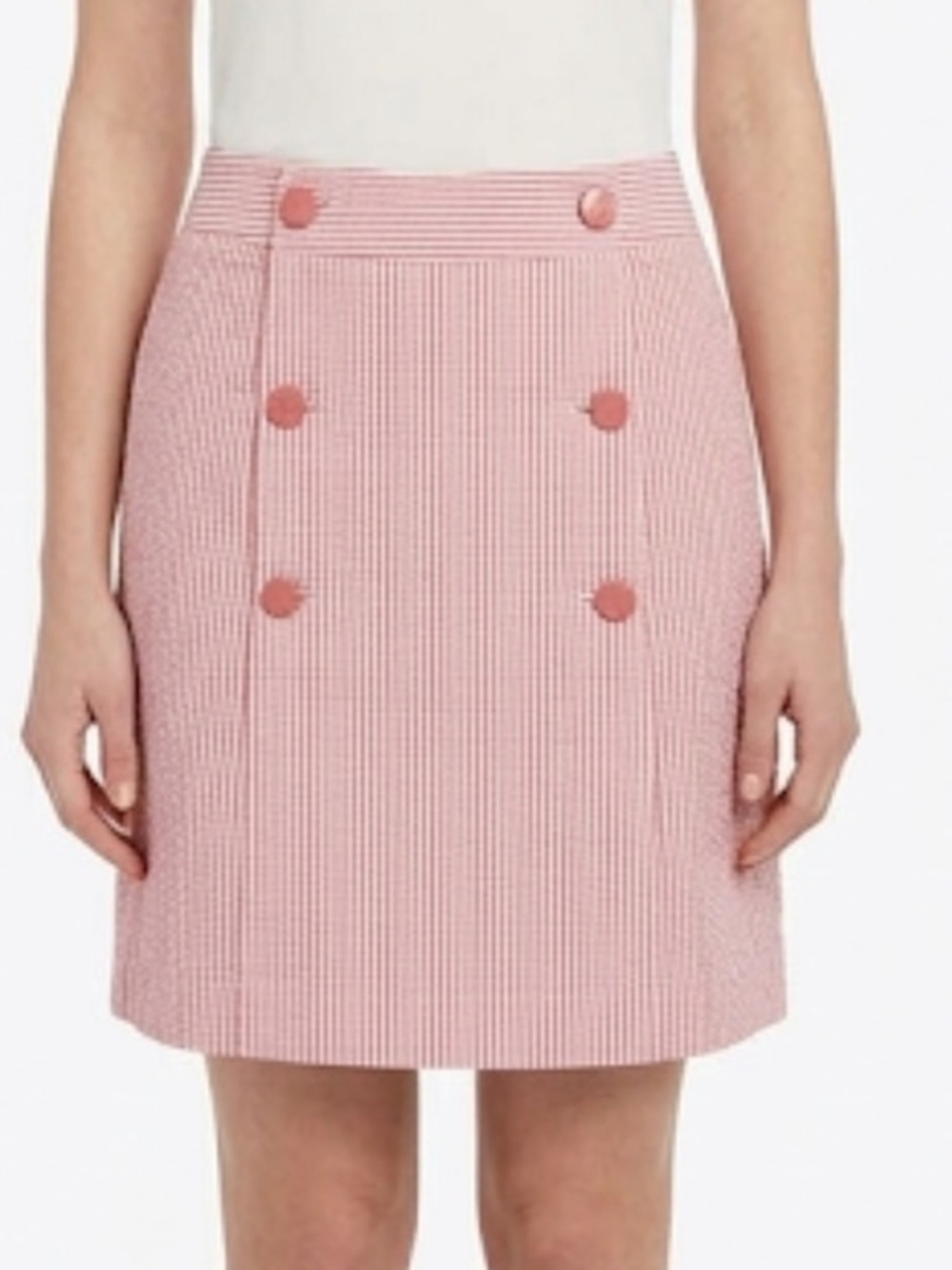 Vineyard Vines Seersucker Sailor Button Front Mini Skirt 6